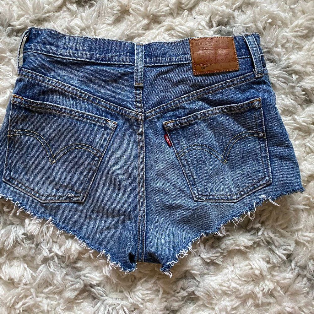 Levi's 501 Shorts vintage Shortie Shorts Blue